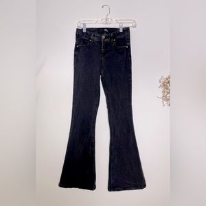 1822 Denim Black Super flare Jeans very stretchy!! Size 26